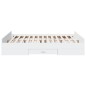 vidaXL Cama con cajones madera de ingeniería blanco 140x200 cm vidaXL Cama con cajones madera de ingeniería blanco 140x200 cm