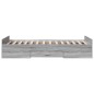 vidaXL Cama con cajones madera ingeniería gris Sonoma 90x200 cm vidaXL Cama con cajones madera ingeniería gris Sonoma 90x200 cm