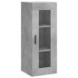 vidaXL Aparador de madera contrachapada gris hormigón 34,5x34x180 cm vidaXL Aparador de madera contrachapada gris hormigón 34,5x34x180 cm