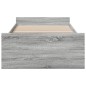 vidaXL Cama con cajones madera de ingeniería gris Sonoma 75x190 cm vidaXL Cama con cajones madera de ingeniería gris Sonoma 75x190 cm