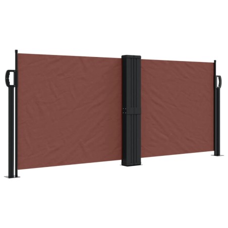 vidaXL Toldo lateral retráctil marrón 100x600 cm