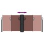 vidaXL Toldo lateral retráctil marrón 100x600 cm vidaXL Toldo lateral retráctil marrón 100x600 cm