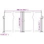 vidaXL Toldo lateral retráctil marrón 100x600 cm vidaXL Toldo lateral retráctil marrón 100x600 cm