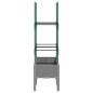 vidaXL Jardinera con enrejado PP gris claro 80x40x142,5 cm