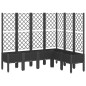 vidaXL Jardinera con enrejado PP negro 160x120x142 cm vidaXL Jardinera con enrejado PP negro 160x120x142 cm