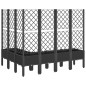 vidaXL Jardinera con enrejado PP negro 160x120x142 cm vidaXL Jardinera con enrejado PP negro 160x120x142 cm