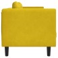 vidaXL Sofá con cojines 3 plazas terciopelo amarillo vidaXL Sofá con cojines 3 plazas terciopelo amarillo