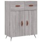 vidaXL Aparador alto madera contrachapada gris sonoma 69,5x34x180 cm vidaXL Aparador alto madera contrachapada gris sonoma 69,5x34x180 cm