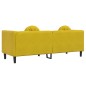 vidaXL Sofá con cojines 3 plazas terciopelo amarillo vidaXL Sofá con cojines 3 plazas terciopelo amarillo