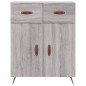 vidaXL Aparador alto madera contrachapada gris sonoma 69,5x34x180 cm vidaXL Aparador alto madera contrachapada gris sonoma 69,5x34x180 cm