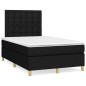 vidaXL Cama box spring con colchón y luces LED tela negro 120x190 cm vidaXL Cama box spring con colchón y luces LED tela negro 120x190 cm
