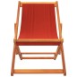 vidaXL Sillas de playa plegables 2 unidades tela rojo vidaXL Sillas de playa plegables 2 unidades tela rojo