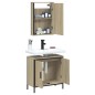 vidaXL Set de muebles de baño 2 pzas madera contrachapada roble Sonoma vidaXL Set de muebles de baño 2 pzas madera contrachapada roble Sonoma