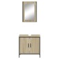 vidaXL Set de muebles de baño 2 pzas madera contrachapada roble Sonoma vidaXL Set de muebles de baño 2 pzas madera contrachapada roble Sonoma