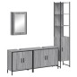 vidaXL Set de muebles de baño 4 pzas madera contrachapada gris sonoma vidaXL Set de muebles de baño 4 pzas madera contrachapada gris sonoma