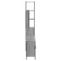 vidaXL Set de muebles de baño 4 pzas madera contrachapada gris sonoma vidaXL Set de muebles de baño 4 pzas madera contrachapada gris sonoma