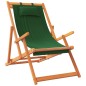vidaXL Sillas de playa plegables 2 unidades tela verde vidaXL Sillas de playa plegables 2 unidades tela verde