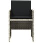 vidaXL Sillones de jardín con cojines 4 uds ratán sintético gris claro vidaXL Sillones de jardín con cojines 4 uds ratán sintético gris claro