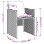 vidaXL Sillones de jardín con cojines 4 uds ratán sintético gris claro vidaXL Sillones de jardín con cojines 4 uds ratán sintético gris claro