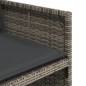 vidaXL Sillones de jardín con cojines 4 uds ratán sintético gris vidaXL Sillones de jardín con cojines 4 uds ratán sintético gris