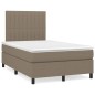 vidaXL Cama box spring con colchón y LED tela gris taupe 120x190 cm vidaXL Cama box spring con colchón y LED tela gris taupe 120x190 cm