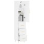 vidaXL Aparador alto madera contrachapada blanco 34,5x34x180 cm vidaXL Aparador alto madera contrachapada blanco 34,5x34x180 cm