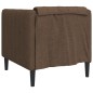 vidaXL Sillón de tela marrón vidaXL Sillón de tela marrón