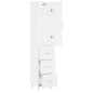 vidaXL Aparador alto madera contrachapada blanco 34,5x34x180 cm vidaXL Aparador alto madera contrachapada blanco 34,5x34x180 cm