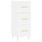 vidaXL Aparador alto madera contrachapada blanco 34,5x34x180 cm vidaXL Aparador alto madera contrachapada blanco 34,5x34x180 cm