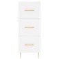 vidaXL Aparador alto madera contrachapada blanco 34,5x34x180 cm vidaXL Aparador alto madera contrachapada blanco 34,5x34x180 cm