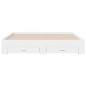 vidaXL Estructura cama con cajones madera ingeniería blanca 200x200 cm vidaXL Estructura cama con cajones madera ingeniería blanca 200x200 cm