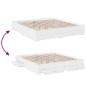vidaXL Estructura cama con cajones madera ingeniería blanca 200x200 cm vidaXL Estructura cama con cajones madera ingeniería blanca 200x200 cm