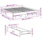 vidaXL Estructura cama con cajones madera ingeniería blanca 200x200 cm vidaXL Estructura cama con cajones madera ingeniería blanca 200x200 cm