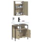vidaXL Set de muebles de baño 2 pzas madera contrachapada roble Sonoma vidaXL Set de muebles de baño 2 pzas madera contrachapada roble Sonoma