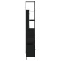 vidaXL Juego de muebles de baño 3 pzas madera contrachapada negro vidaXL Juego de muebles de baño 3 pzas madera contrachapada negro