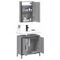 vidaXL Set de muebles de baño 2 pzas madera contrachapada gris sonoma vidaXL Set de muebles de baño 2 pzas madera contrachapada gris sonoma