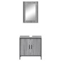 vidaXL Set de muebles de baño 2 pzas madera contrachapada gris sonoma vidaXL Set de muebles de baño 2 pzas madera contrachapada gris sonoma