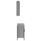 vidaXL Set de muebles de baño 2 pzas madera contrachapada gris sonoma vidaXL Set de muebles de baño 2 pzas madera contrachapada gris sonoma