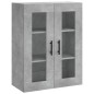vidaXL Aparador alto madera contrachapada gris hormigón 69,5x34x180 cm vidaXL Aparador alto madera contrachapada gris hormigón 69,5x34x180 cm