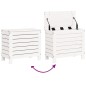 vidaXL Juego de sofás de jardín 7 pzas madera maciza de pino blanco vidaXL Juego de sofás de jardín 7 pzas madera maciza de pino blanco