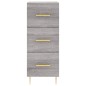 vidaXL Aparador alto madera contrachapada gris Sonoma 34,5x34x180 cm vidaXL Aparador alto madera contrachapada gris Sonoma 34,5x34x180 cm