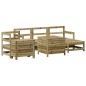 vidaXL Juego de sofás de jardín 7 pzas madera de pino impregnada vidaXL Juego de sofás de jardín 7 pzas madera de pino impregnada
