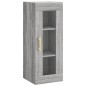 vidaXL Aparador alto madera contrachapada gris Sonoma 34,5x34x180 cm vidaXL Aparador alto madera contrachapada gris Sonoma 34,5x34x180 cm