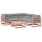vidaXL Set de sofás jardín 6 pzas con cojines madera abeto Douglas vidaXL Set de sofás jardín 6 pzas con cojines madera abeto Douglas