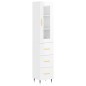vidaXL Aparador alto madera contrachapada blanco brillo 34,5x34x180 cm vidaXL Aparador alto madera contrachapada blanco brillo 34,5x34x180 cm