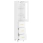 vidaXL Aparador alto madera contrachapada blanco brillo 34,5x34x180 cm vidaXL Aparador alto madera contrachapada blanco brillo 34,5x34x180 cm