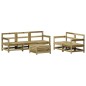 vidaXL Juego de sofás de jardín 6 piezas madera de pino impregnada vidaXL Juego de sofás de jardín 6 piezas madera de pino impregnada