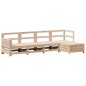 vidaXL Juego de sofás de jardín 5 piezas madera maciza de pino vidaXL Juego de sofás de jardín 5 piezas madera maciza de pino