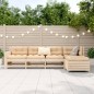 vidaXL Juego de sofás de jardín 5 piezas madera maciza de pino vidaXL Juego de sofás de jardín 5 piezas madera maciza de pino