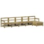 vidaXL Juego de sofás de jardín 6 piezas madera de pino impregnada vidaXL Juego de sofás de jardín 6 piezas madera de pino impregnada